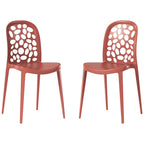 Frond and Form Outdoor Stacking Dining Side Chair (Set of 2)