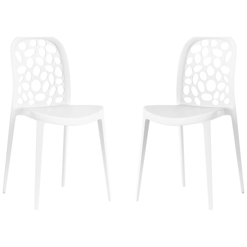 Frond and Form Outdoor Stacking Dining Side Chair (Set of 2)