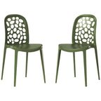 Frond and Form Outdoor Stacking Dining Side Chair (Set of 2)