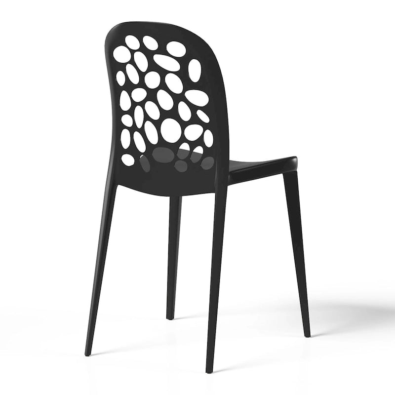 Frond and Form Outdoor Stacking Dining Side Chair (Set of 2)