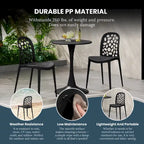 Frond and Form Outdoor Stacking Dining Side Chair (Set of 2)