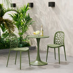 Frond and Form Outdoor Stacking Dining Side Chair (Set of 2)