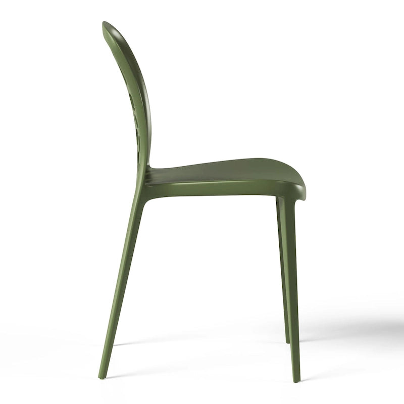 Frond and Form Outdoor Stacking Dining Side Chair (Set of 2)