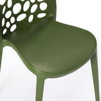 Frond and Form Outdoor Stacking Dining Side Chair (Set of 2)