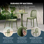 Frond and Form Outdoor Stacking Dining Side Chair (Set of 2)