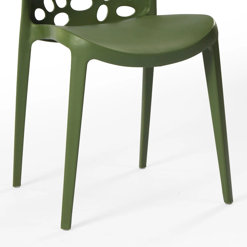 Frond and Form Outdoor Stacking Dining Side Chair (Set of 2)