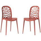 Frond and Form Outdoor Stacking Dining Side Chair (Set of 2)