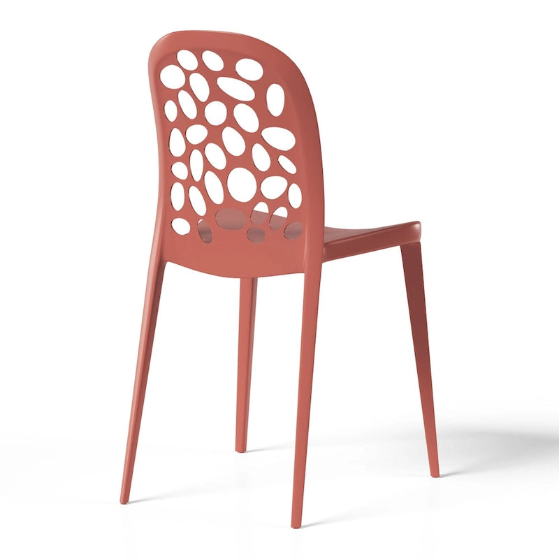 Frond and Form Outdoor Stacking Dining Side Chair (Set of 2)