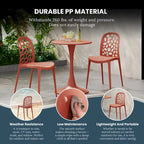 Frond and Form Outdoor Stacking Dining Side Chair (Set of 2)