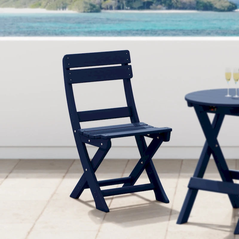 Polytrends Laguna Patio Folding Dining Chair