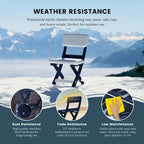 Polytrends Laguna Patio Folding Dining Chair