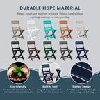 Polytrends Laguna Patio Folding Dining Chair