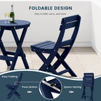Polytrends Laguna Patio Folding Dining Chair
