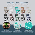 Polytrends Laguna Patio Folding Dining Chair