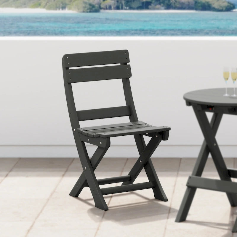 Polytrends Laguna Patio Folding Dining Chair