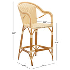 SAFAVIEH California 30-inch Bar Stool - 23W x 26D x 47H