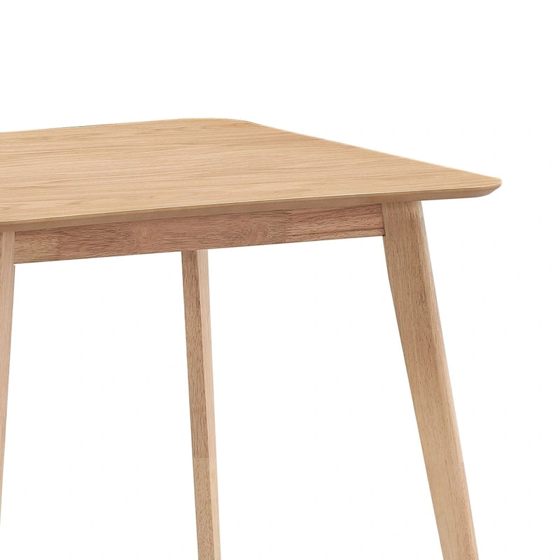 Modern 35.43 Dining Table, Square Wooden Table for 4 People for Living Room, Apartment, and Dining Room