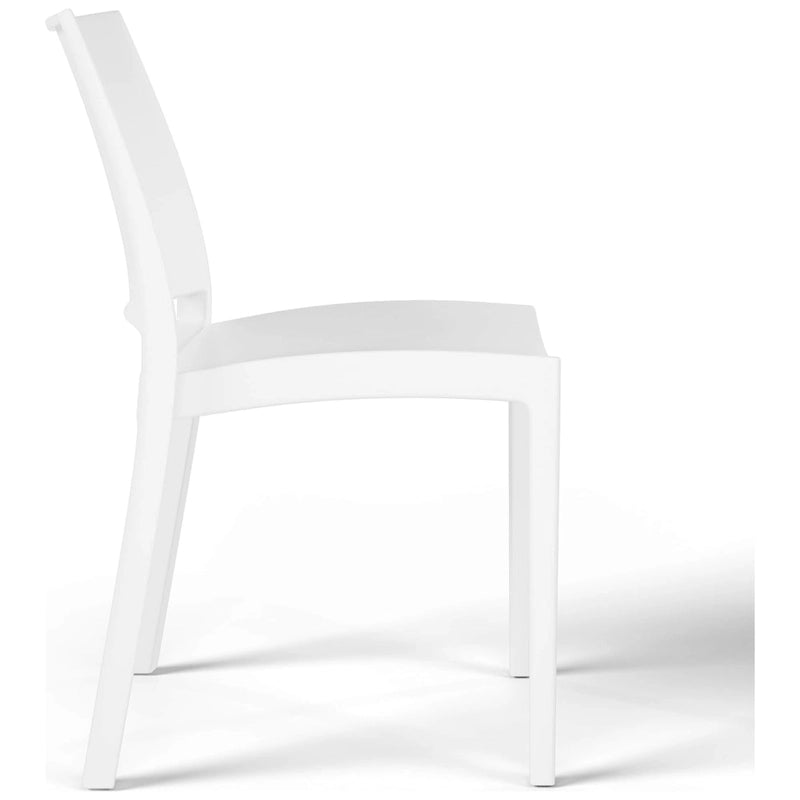 Frond and Form Outdoor Patio Stacking Dining Side Chair (Set of 2)