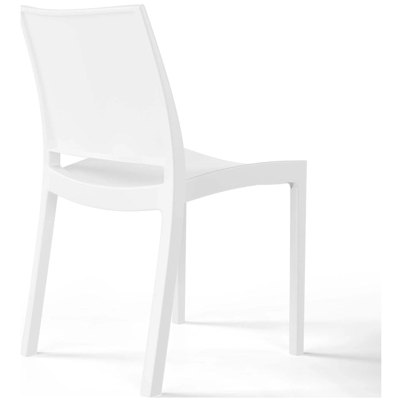 Frond and Form Outdoor Patio Stacking Dining Side Chair (Set of 2)