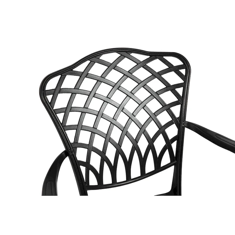 3 Piece Patio Bistro Set All Weather Metal Bistro Table Set