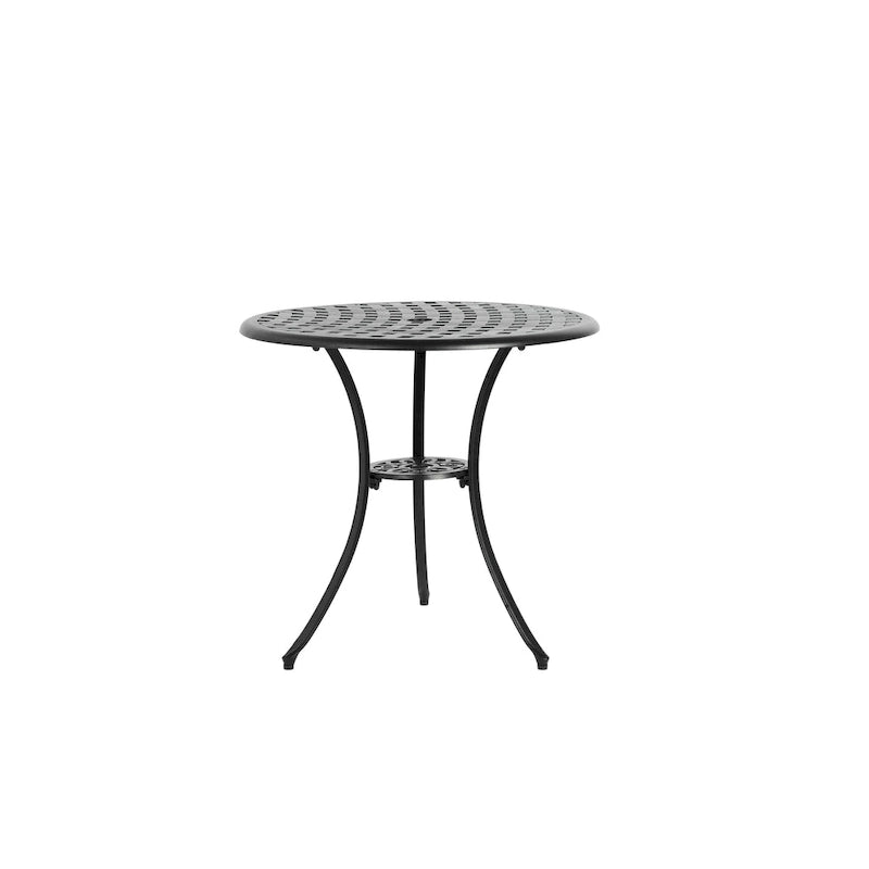 3 Piece Patio Bistro Set All Weather Metal Bistro Table Set