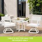 Outdoor Patio Aluminum Swivel Rocker Set of 2 with Outdoor-grade Sunbrella Fabric Cushions, 360-Degree Swivel