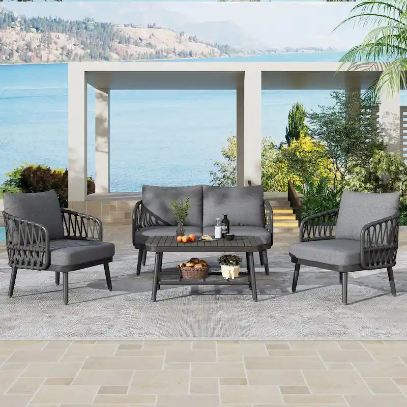 4-Piece Outdoor Patio Furniture Set
