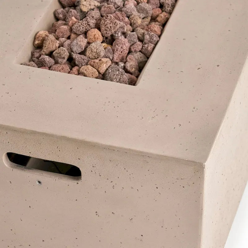 Kalo Outdoor 4 Seater Wicker Chat Set with Fire Pit by Christopher Knight Home