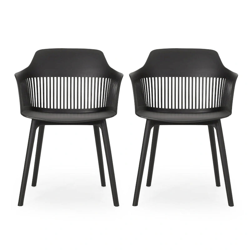 Dahlia Outdoor Modern Dining Chair (Set of 2) by Christopher Knight Home - 22.50 W x 21.50 D x 33.00 H