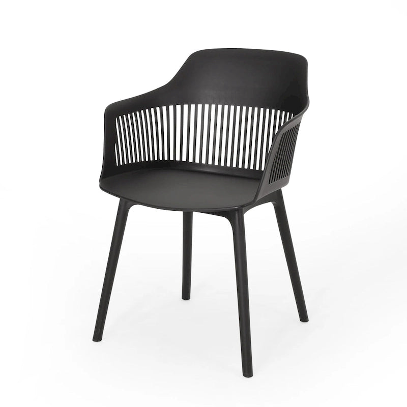 Dahlia Outdoor Modern Dining Chair (Set of 2) by Christopher Knight Home - 22.50 W x 21.50 D x 33.00 H