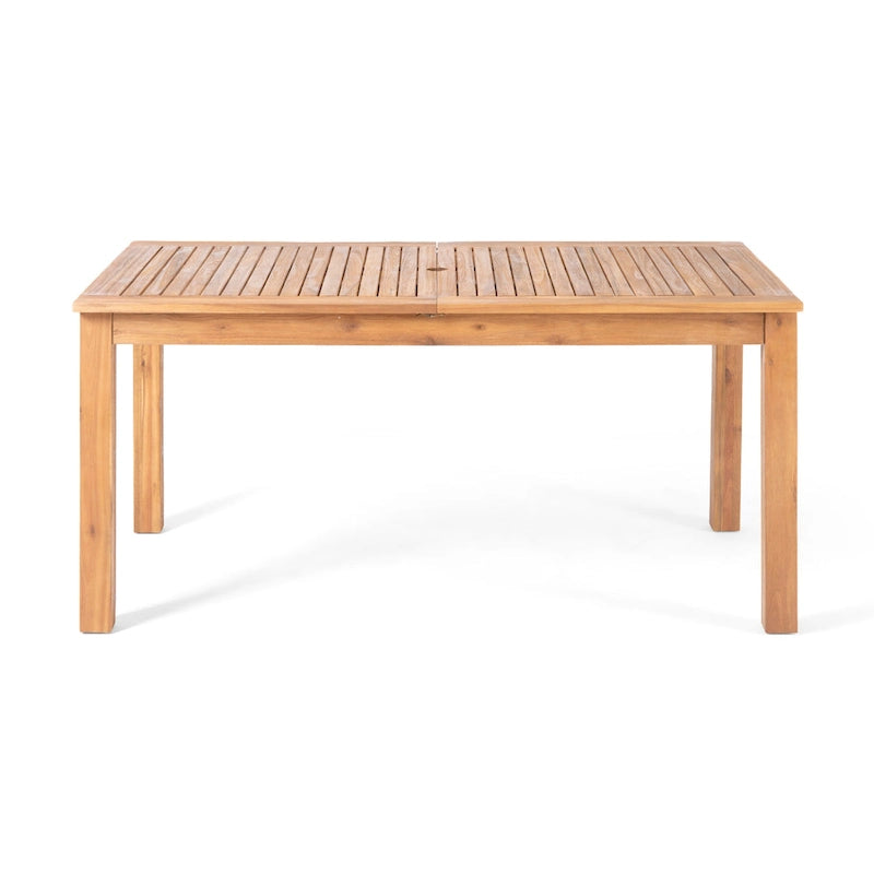 Nestor Outdoor 8-Seater Acacia Wood Expandable Dining Set by Christopher Knight Home