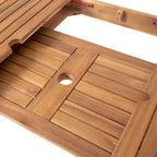 Nestor Outdoor 8-Seater Acacia Wood Expandable Dining Set by Christopher Knight Home