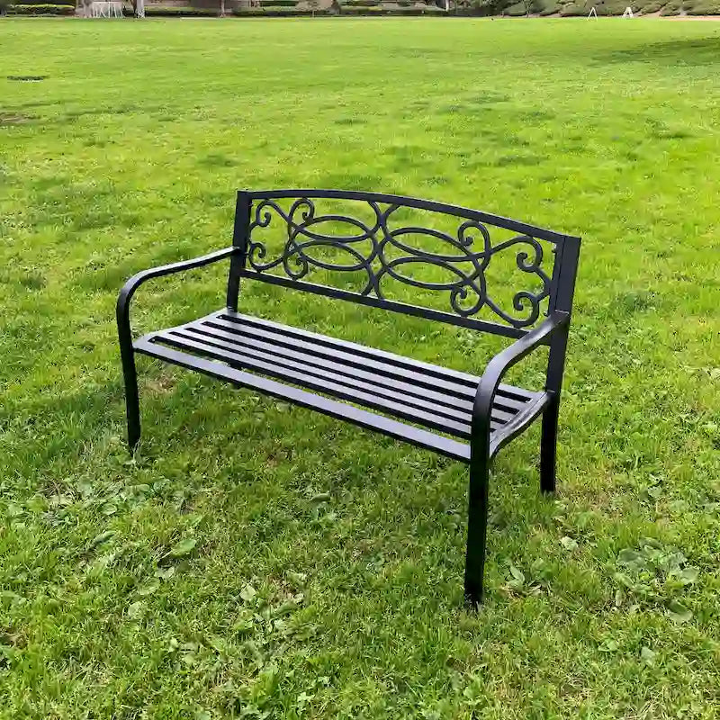 Lotus Home Garden Bench - 34 H x 50 W x 24 D