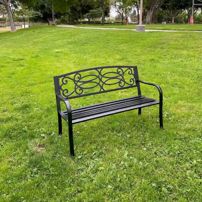 Banc de jardin Lotus Home - 34 cm (H) x 50 cm (L) x 24 cm (P)