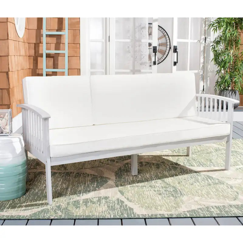 Banc de terrasse extérieur SAFAVIEH Najiba - 27 po L x 69 po P x 33 po H