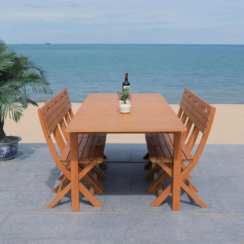 SAFAVIEH Outdoor Einy Dining Table - 90Wx35Dx30H