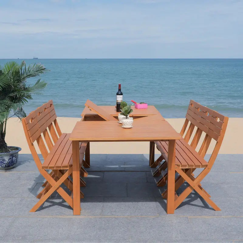 SAFAVIEH Outdoor Einy Dining Table - 90Wx35Dx30H