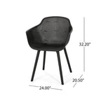 Palmilla Outdoor Wood and Resin Outdoor 7 Piece Dining Set by Christopher Knight Home