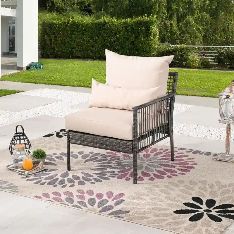 Patio Festival Outdoor Chair with Cushions