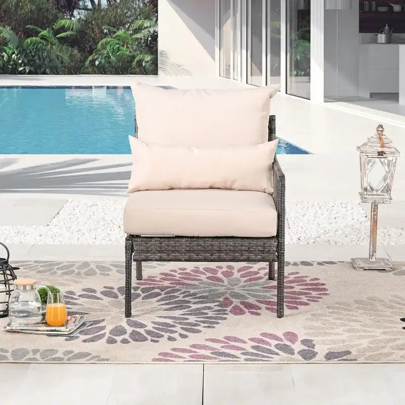 Patio Festival Outdoor Chair with Cushions