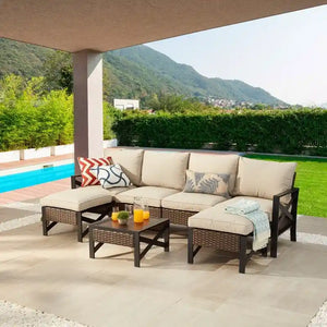 X-Arm 7-Piece Outdoor Conversation Set