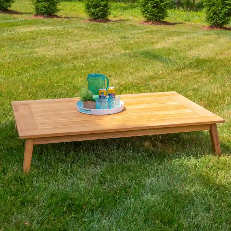 Searle Outdoor Natural Teak Coffee Table