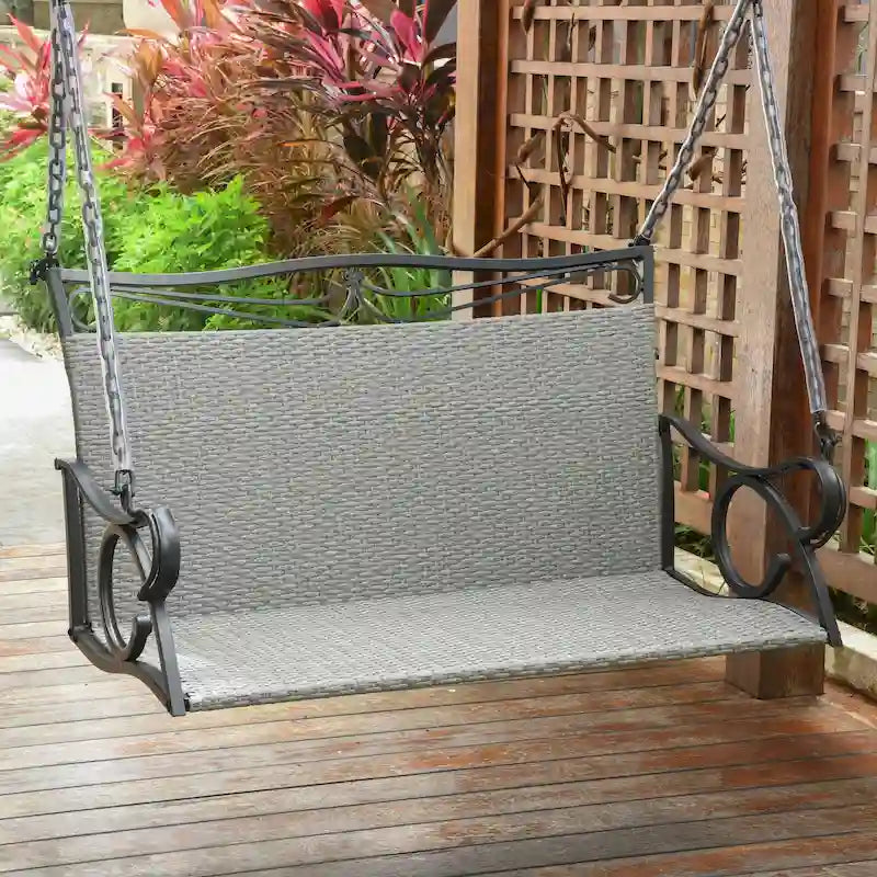 Valencia Resin Wicker Porch Swing