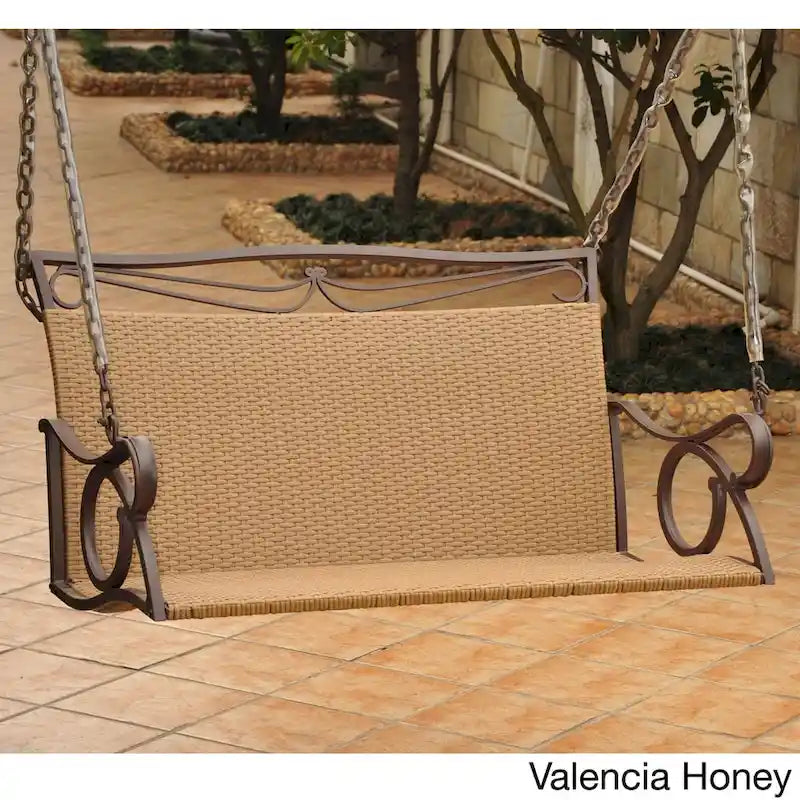 Valencia Resin Wicker Porch Swing