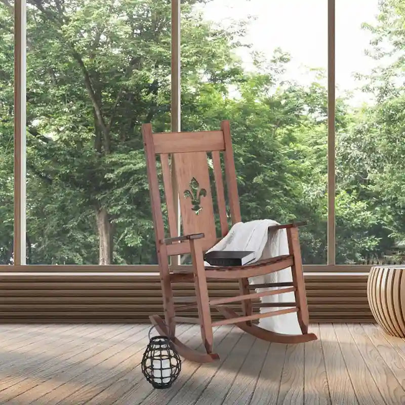 Outdoor Wooden Rocking Chair