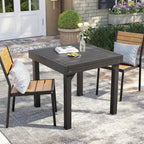 Pellebant Outdoor Patio Aluminum Stackable Dining Chairs - 19.4in D x 15.7in W x 33.9in H