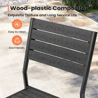 Pellebant Outdoor Patio Aluminum Stackable Dining Chairs - 19.4in D x 15.7in W x 33.9in H