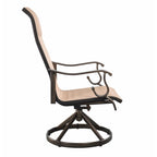 Westin 9pc Aluminum & Padded Sling Swivel Dining Set