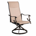 Westin 9pc Aluminum & Padded Sling Swivel Dining Set