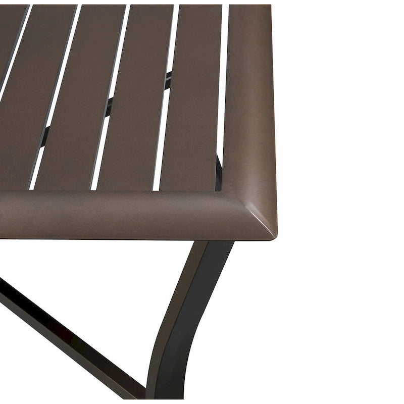 Westin 9pc Aluminum & Padded Sling Swivel Dining Set